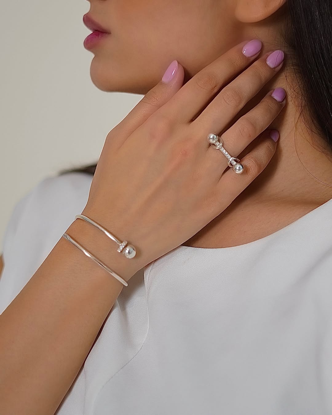 دستبند و انگشتر ست طرح رنه